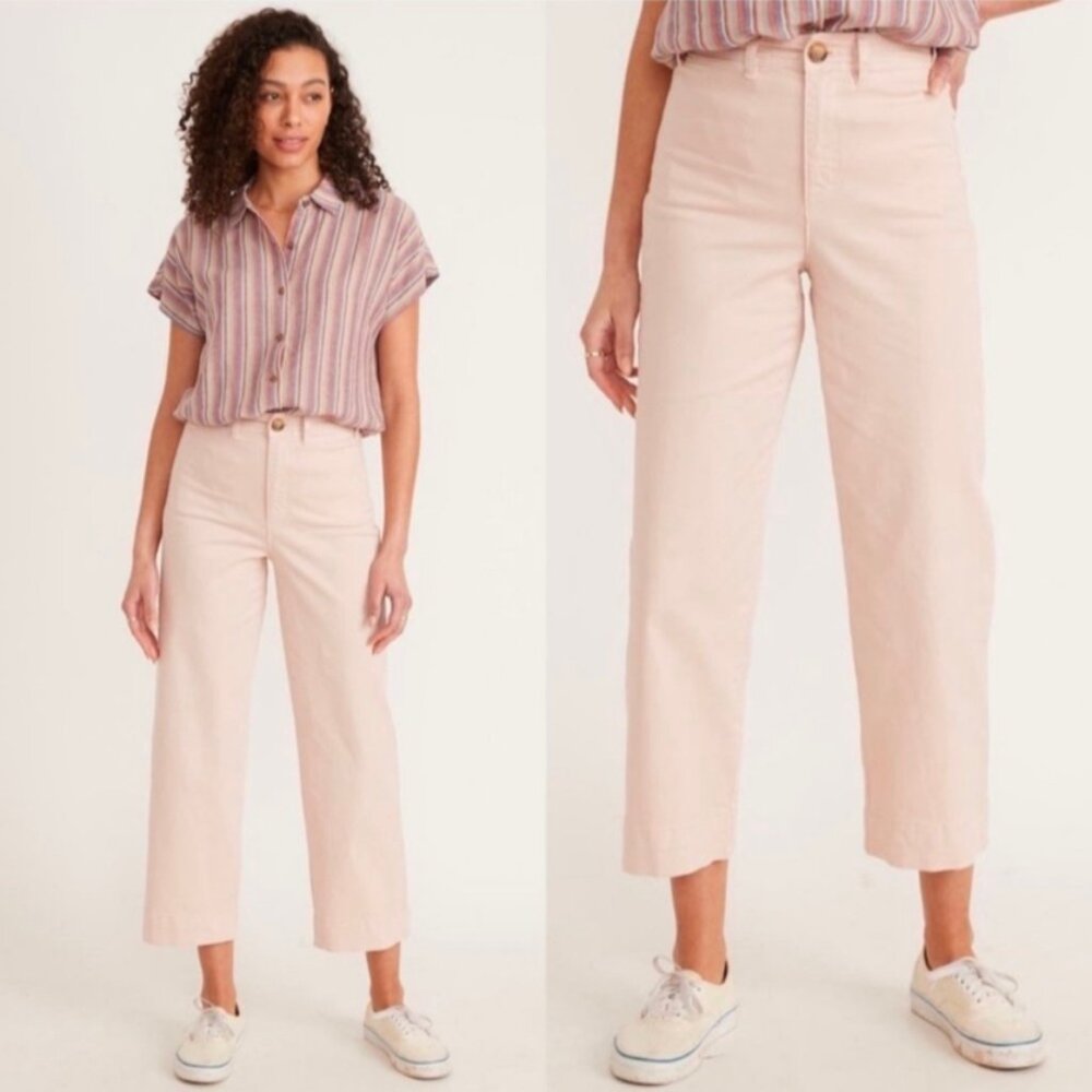 NWT Marine Layer Bridget Slim Wide Leg Crop, Size 6